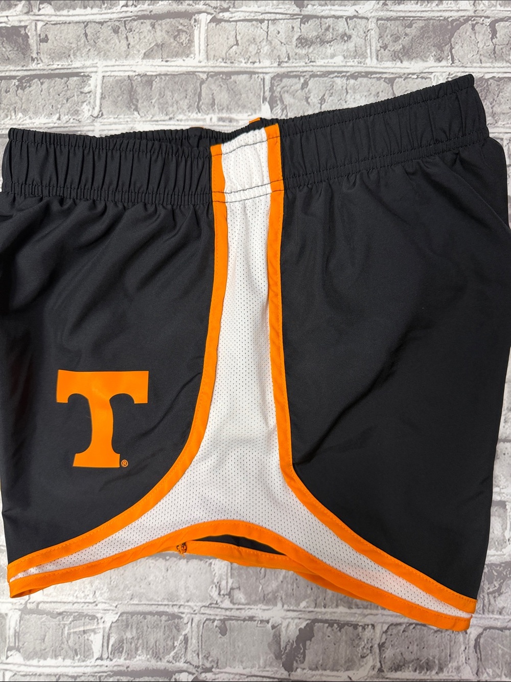Woman's Tennessee Nike Black & Orange Athletic Shorts with White Trim